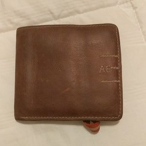 Mens brown leather wallet